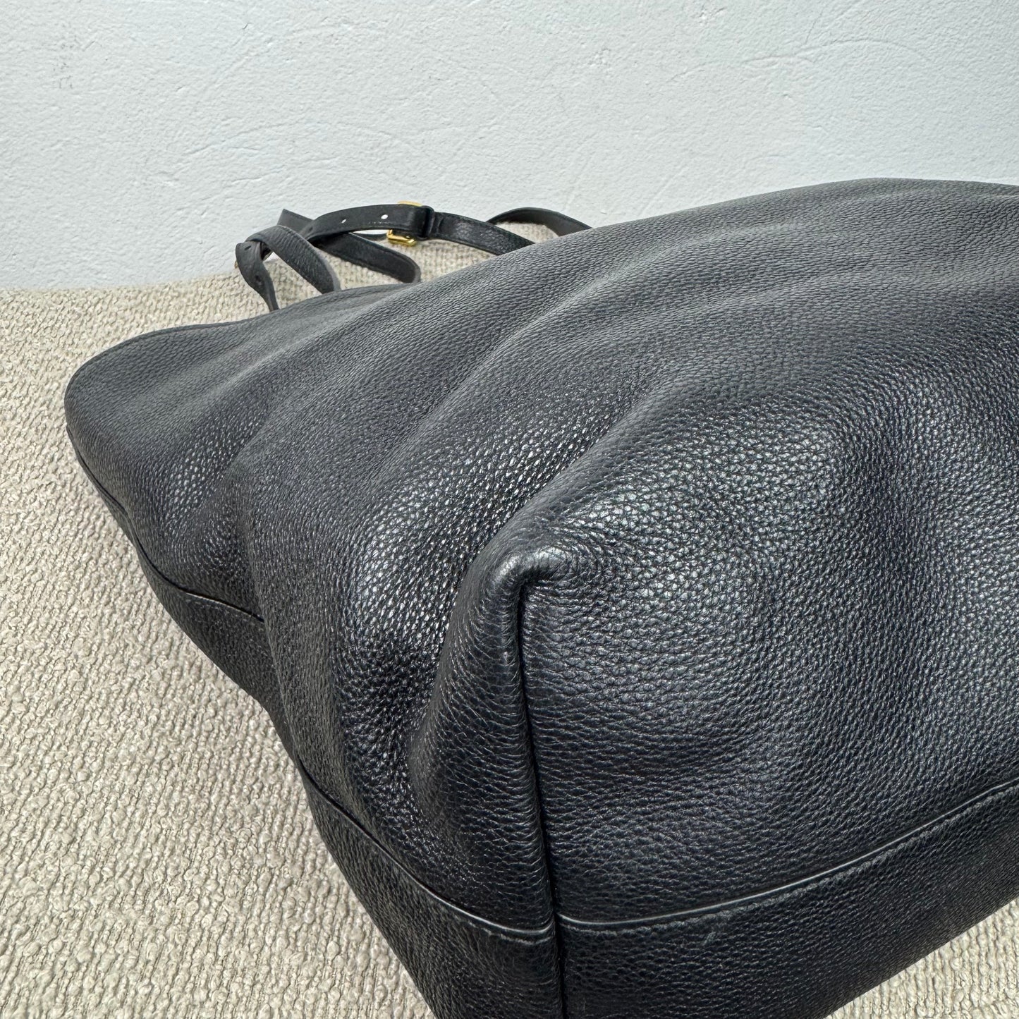 Prada Vitello Phenix Leder Shopper – Schwarz