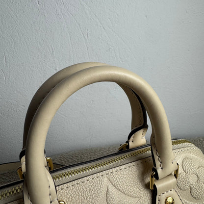 Louis Vuitton Speedy 20 Empreinte Beige mit Schulterriemen