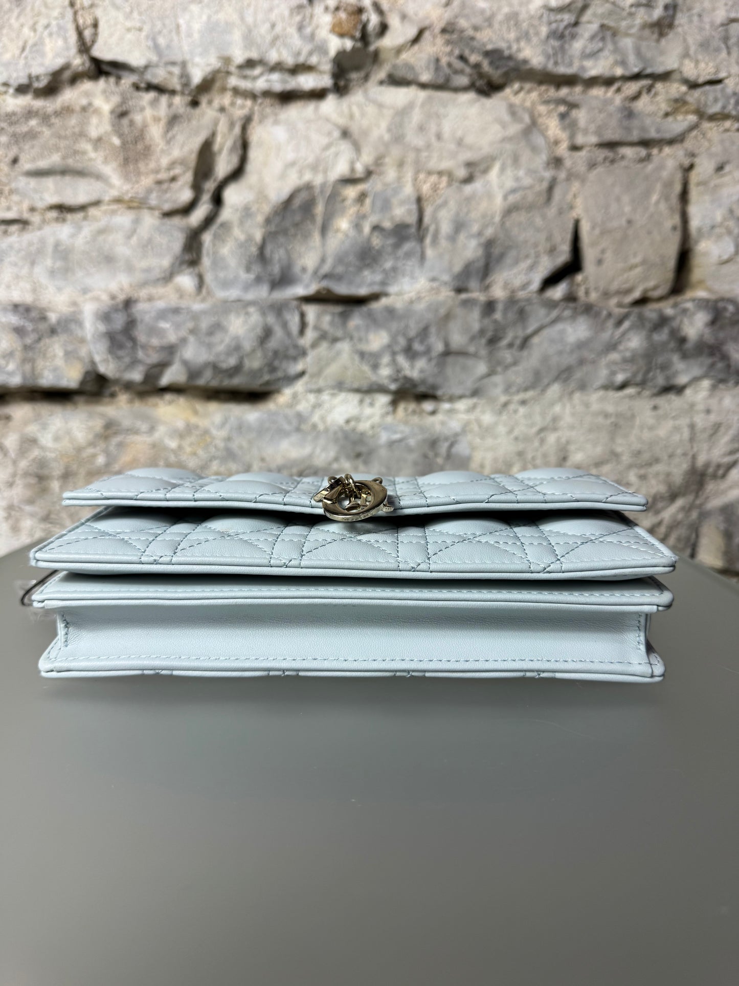 My Dior Minitasche Cannage Lammleder Hemdblau