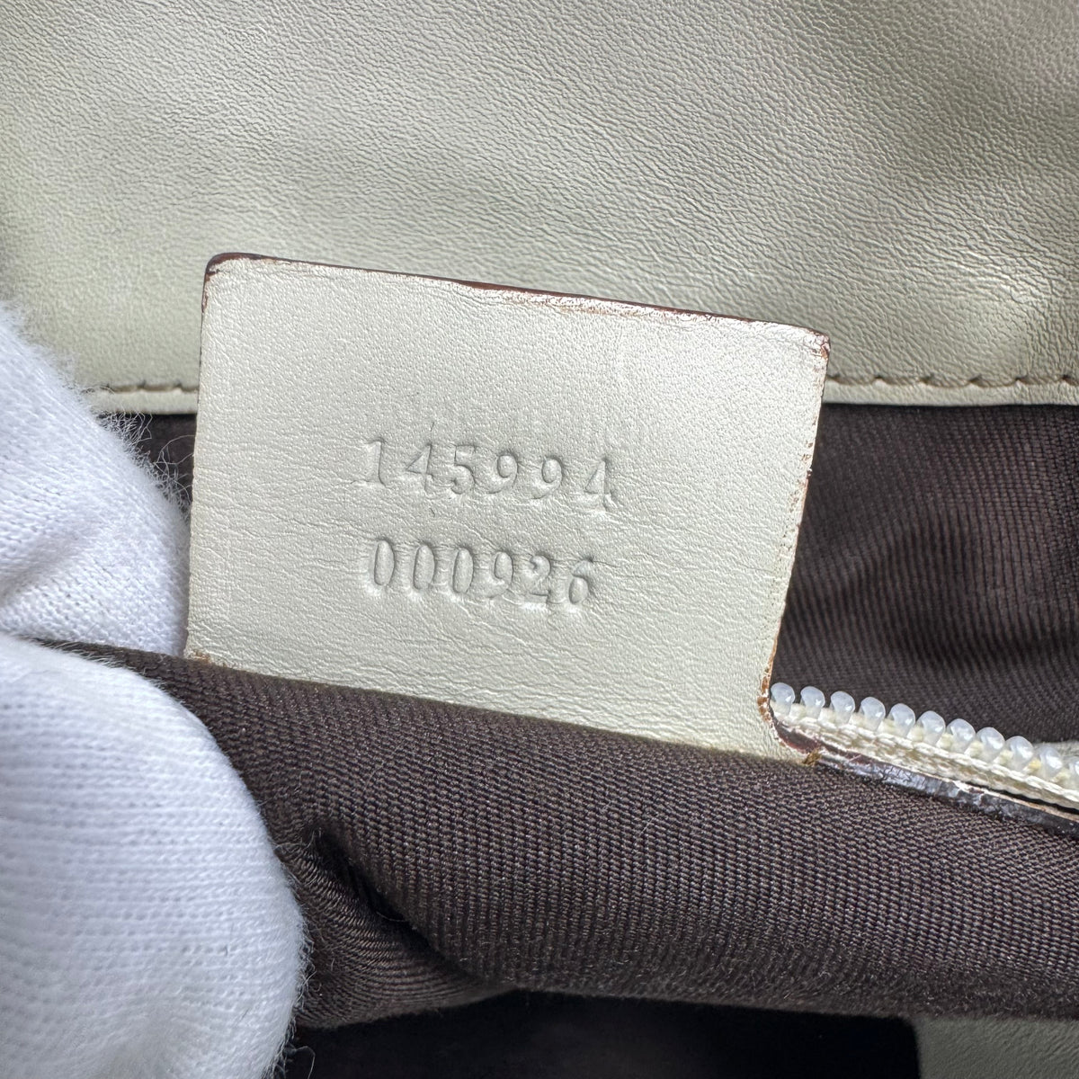 Gucci Mini Guccissima Punch Tote Bag – Weiß