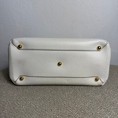 Burberry Banner Bag Grainy Calfskin Weiß