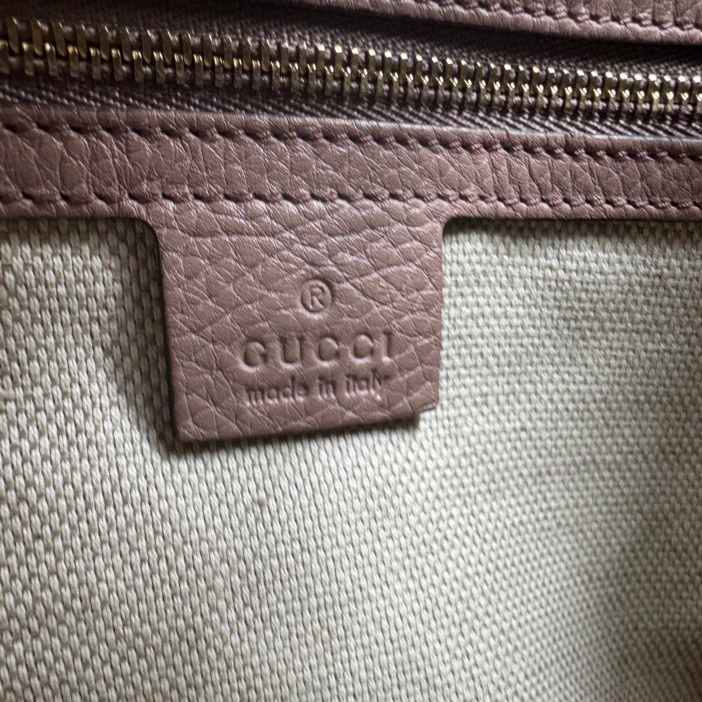 Gucci Soho Ledertasche Altrosa