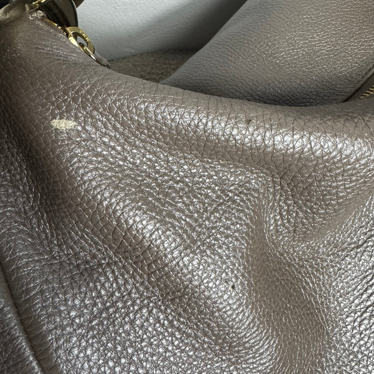 Jimmy Choo Leder Handtasche Taupe