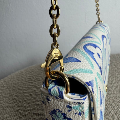 Louis Vuitton Pochette Félicie – Monogram Tile „By The Pool“ Lagoon Blue