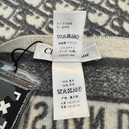 Christian Dior Oblique Throw Blanket – Angora & Virgin Wool
