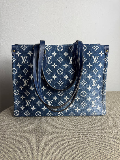 Louis Vuitton OnTheGo MM – Monogram Jacquard Denim
