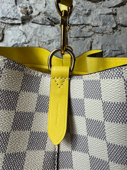 Louis Vuitton Néo Noé Damier Azur – Gelbes Innenfutter