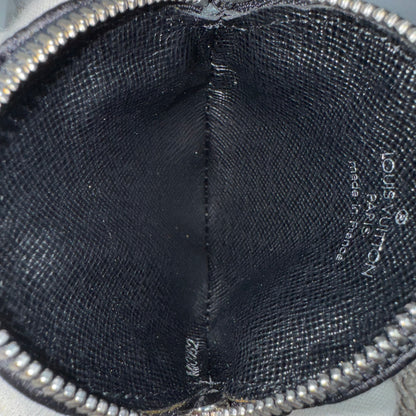 Louis Vuitton Conte de Fées Apple Round Coin Purse – Black Satin Monogram