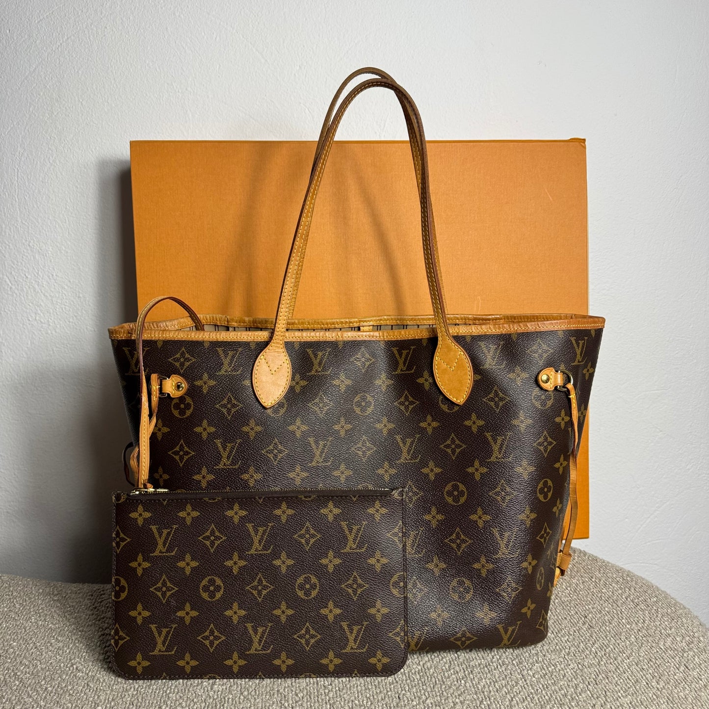 Louis Vuitton Neverfull MM Monogram mit Pochette