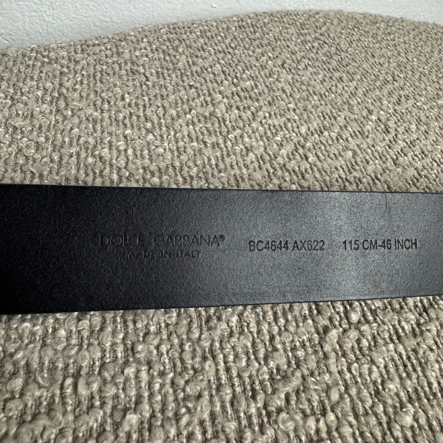 Dolce & Gabbana DG Logo-Gürtel Leder – Gr. 115 cm