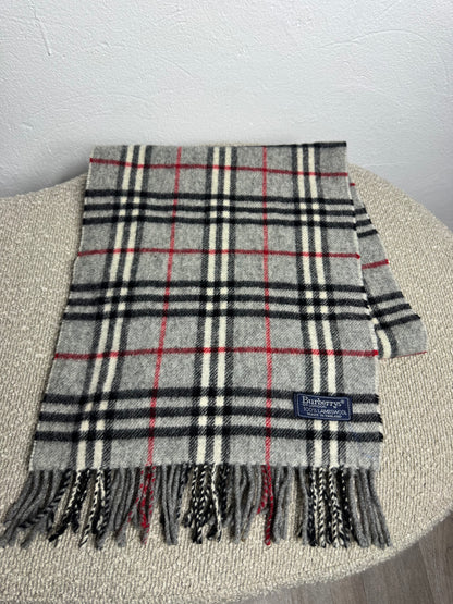 Burberry's Scarf Grey – 100% Lambswool
