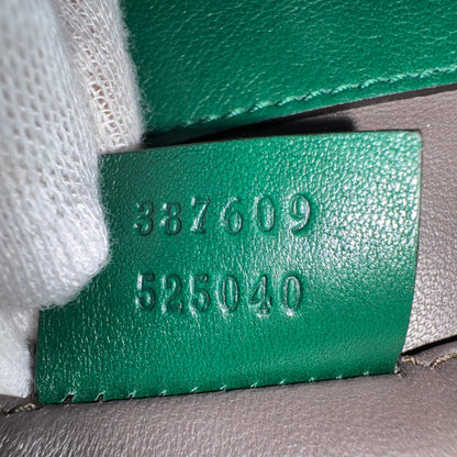 Gucci Green Small Patent Interlocking GG Crossbody Grün