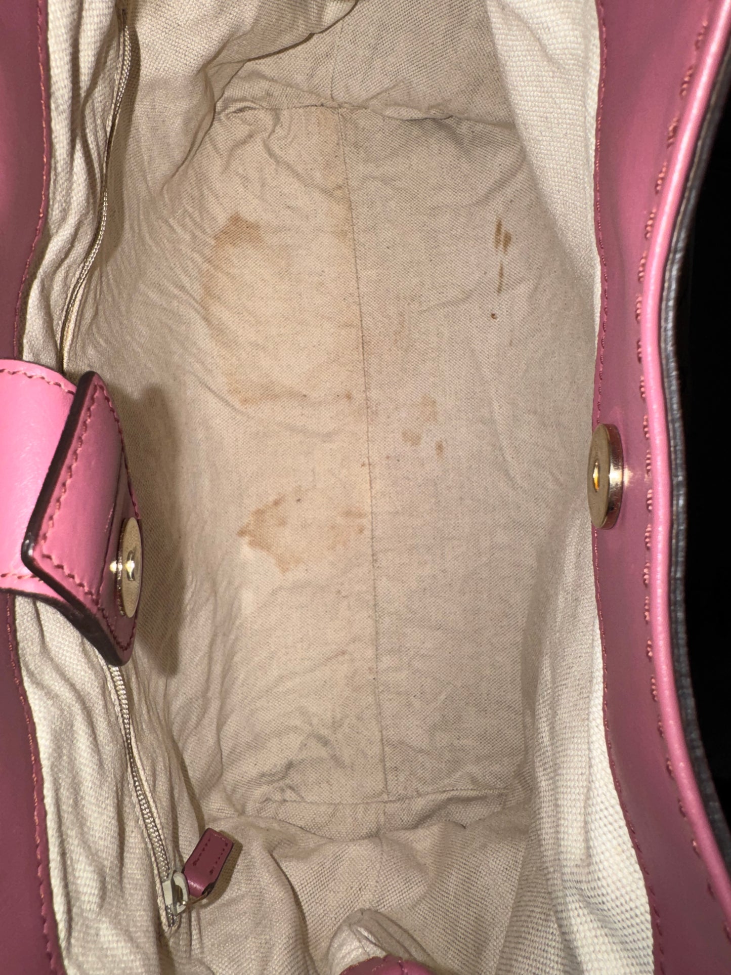 GUCCI Sukey Medium GG Canvas – Beige & Rosa