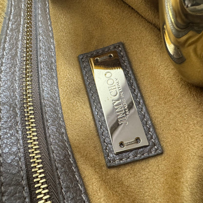 Jimmy Choo Leder Handtasche Taupe