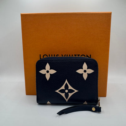 Louis Vuitton Zippy Geldbeutel – Monogram Empreinte Giant – Dunkelblau
