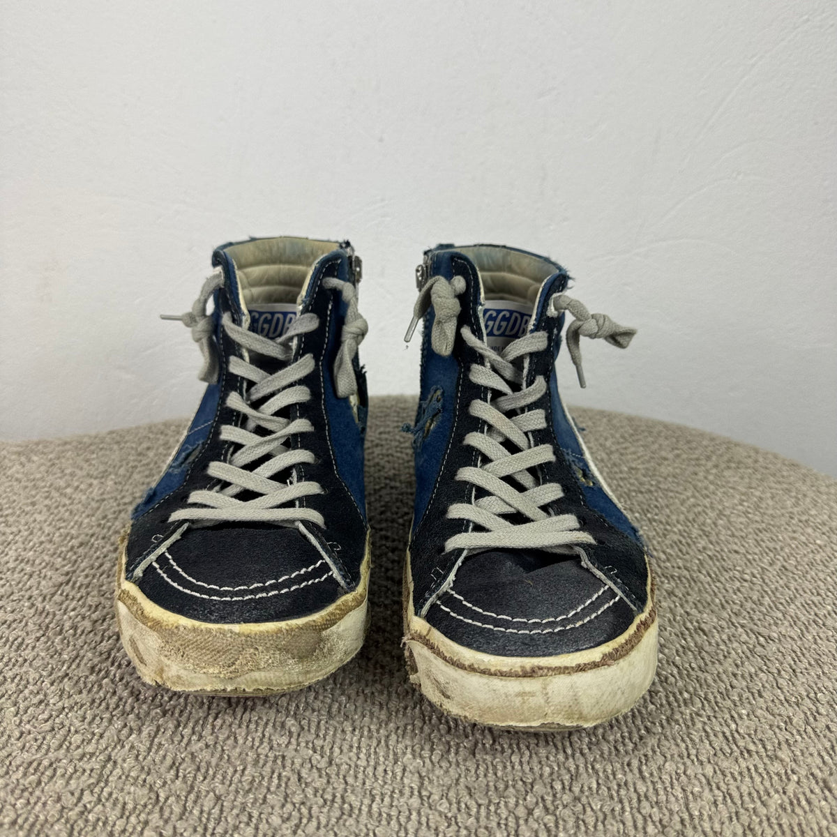 Golden Goose High-Top Sneaker – Blau/Schwarz – Größe 38