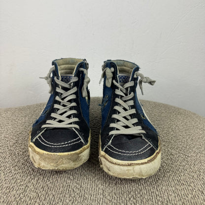 Golden Goose High-Top Sneaker – Blau/Schwarz – Größe 38
