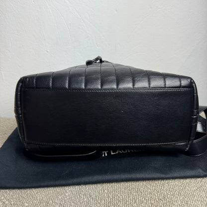 Saint Laurent Loulou Rucksack Matelassé-Leder Schwarz