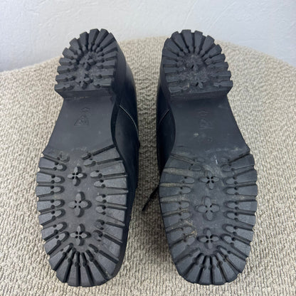 Chanel Cap-Toe Leder Schnürschuhe – Schwarz – Größe 37,5