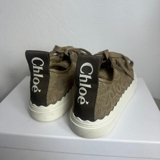 Chloé Lauren Lace Sneaker – Dark Grey (Gr. 41)