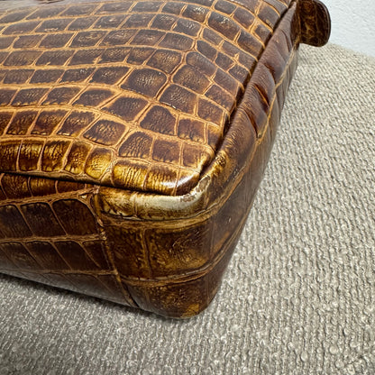 Vintage Fendi Tote Bag mit Krokodilprägung