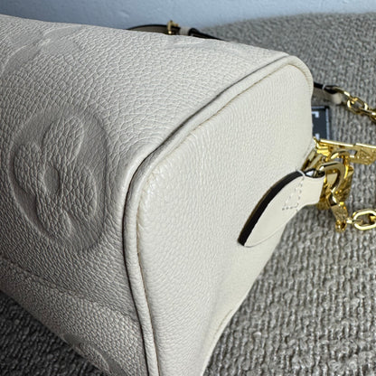 Louis Vuitton Speedy 20 Empreinte Beige mit Schulterriemen