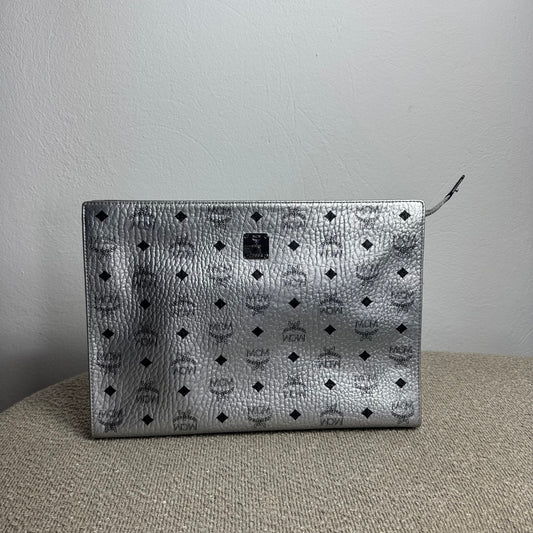 MCM Visetos Clutch Silber