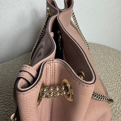 Gucci Soho Ledertasche Altrosa