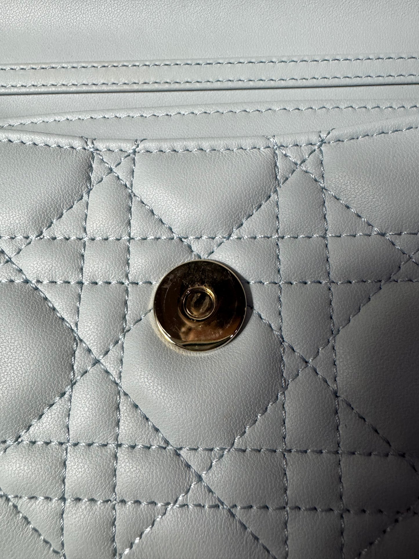 My Dior Minitasche Cannage Lammleder Hemdblau