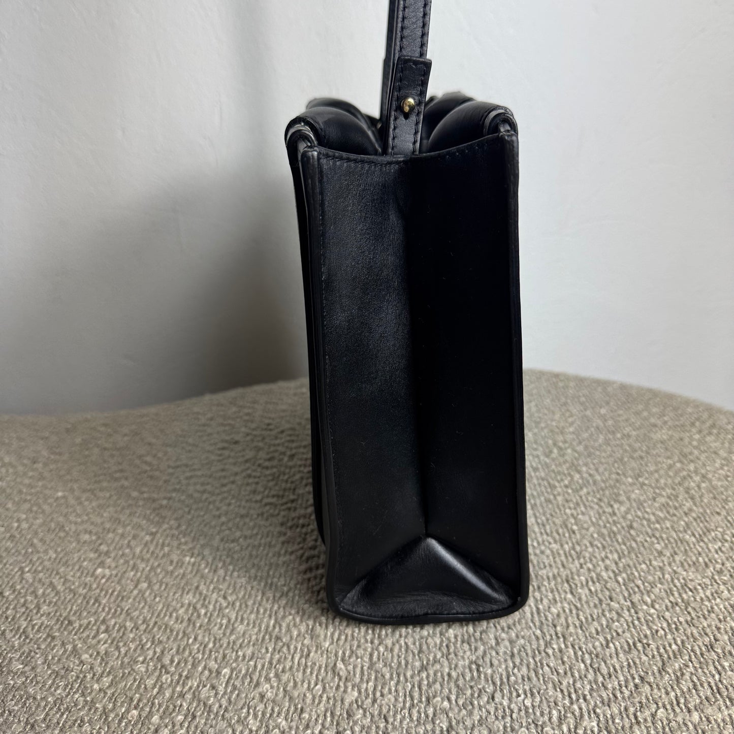 Chloé Woody Small Schultertasche Leder Schwarz