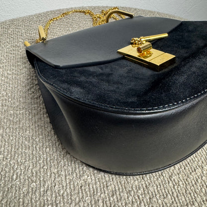 Sac porté épaule moyen Chloé Drew noir