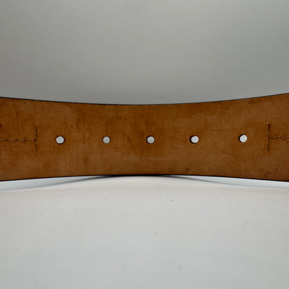 Louis Vuitton Inventeur Plate Buckle Ledergürtel – Schwarz – Gr. 90