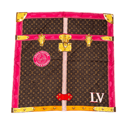 Louis Vuitton Seidentuch Monogram Trunk Design