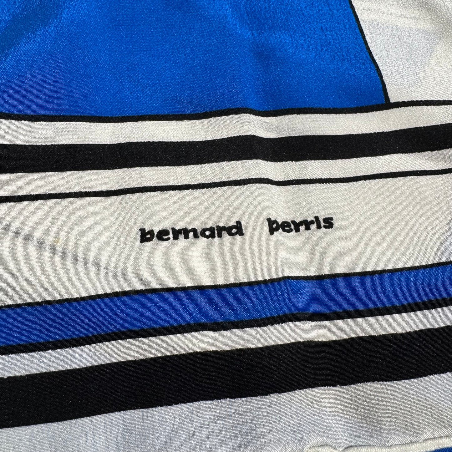 Bernard Perris Paris Vintage Geometric Silk Carré