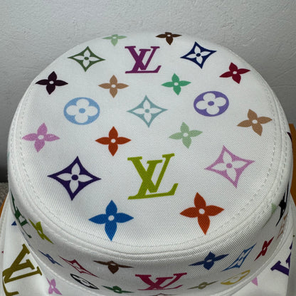 Louis Vuitton x Takashi Murakami Superflat Wende-Fischerhut – Multicolor – Gr. M