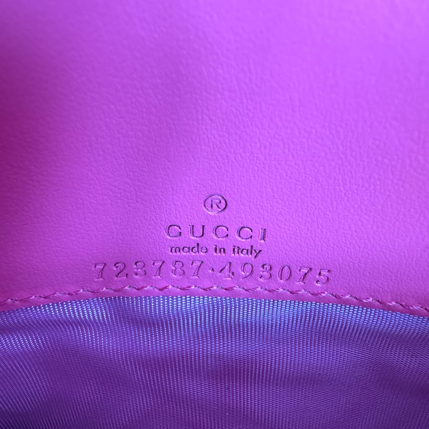 Gucci GG Matelassé Chain Wallet – Pink