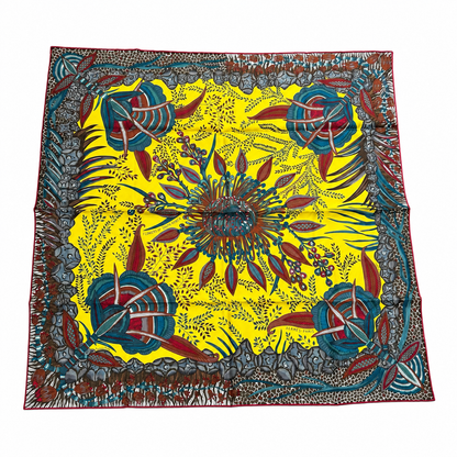 Hermès Carré 90 Seidentuch „Flowers of South Africa“