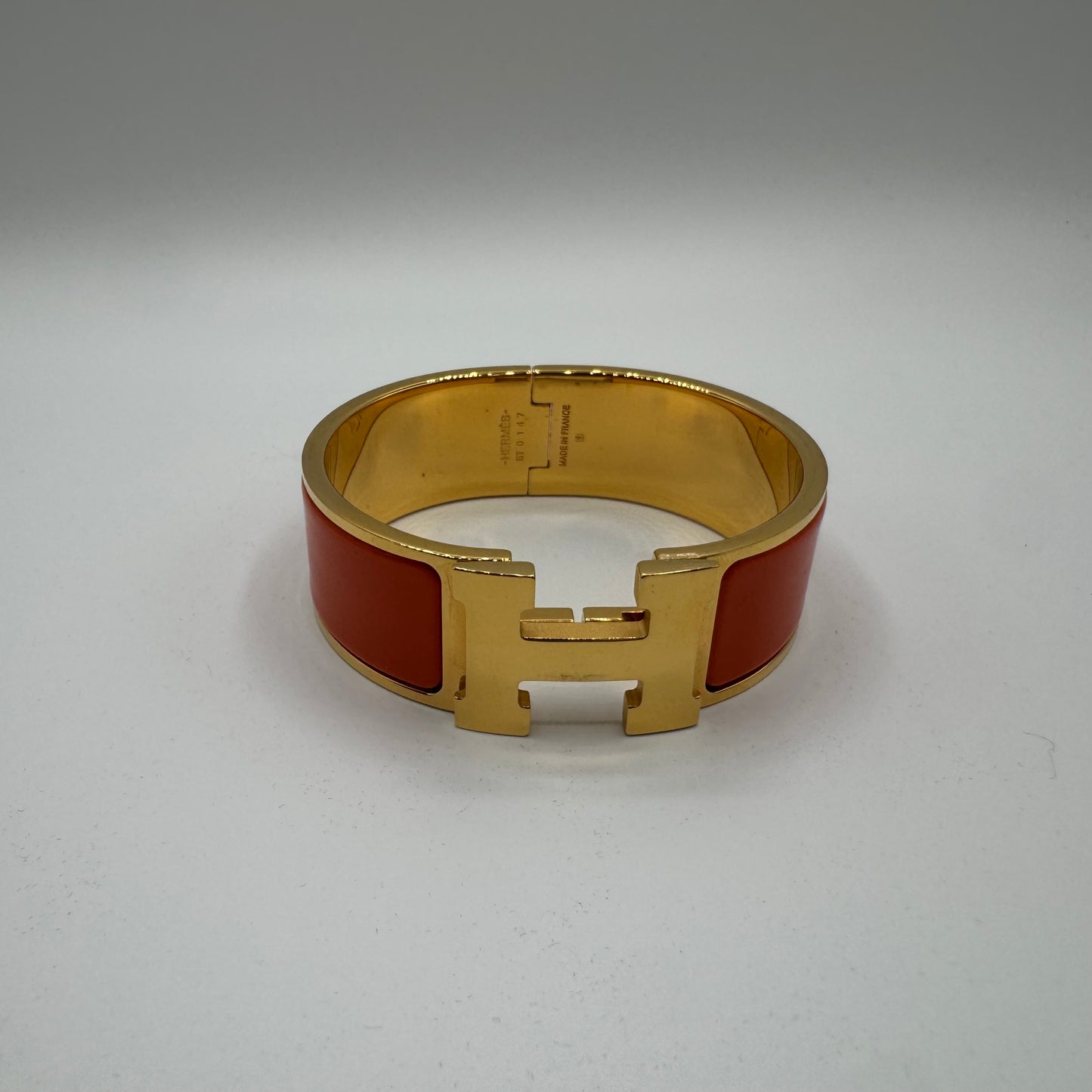 Hermès Clic Clac H GM Gold Orange Limited Edition