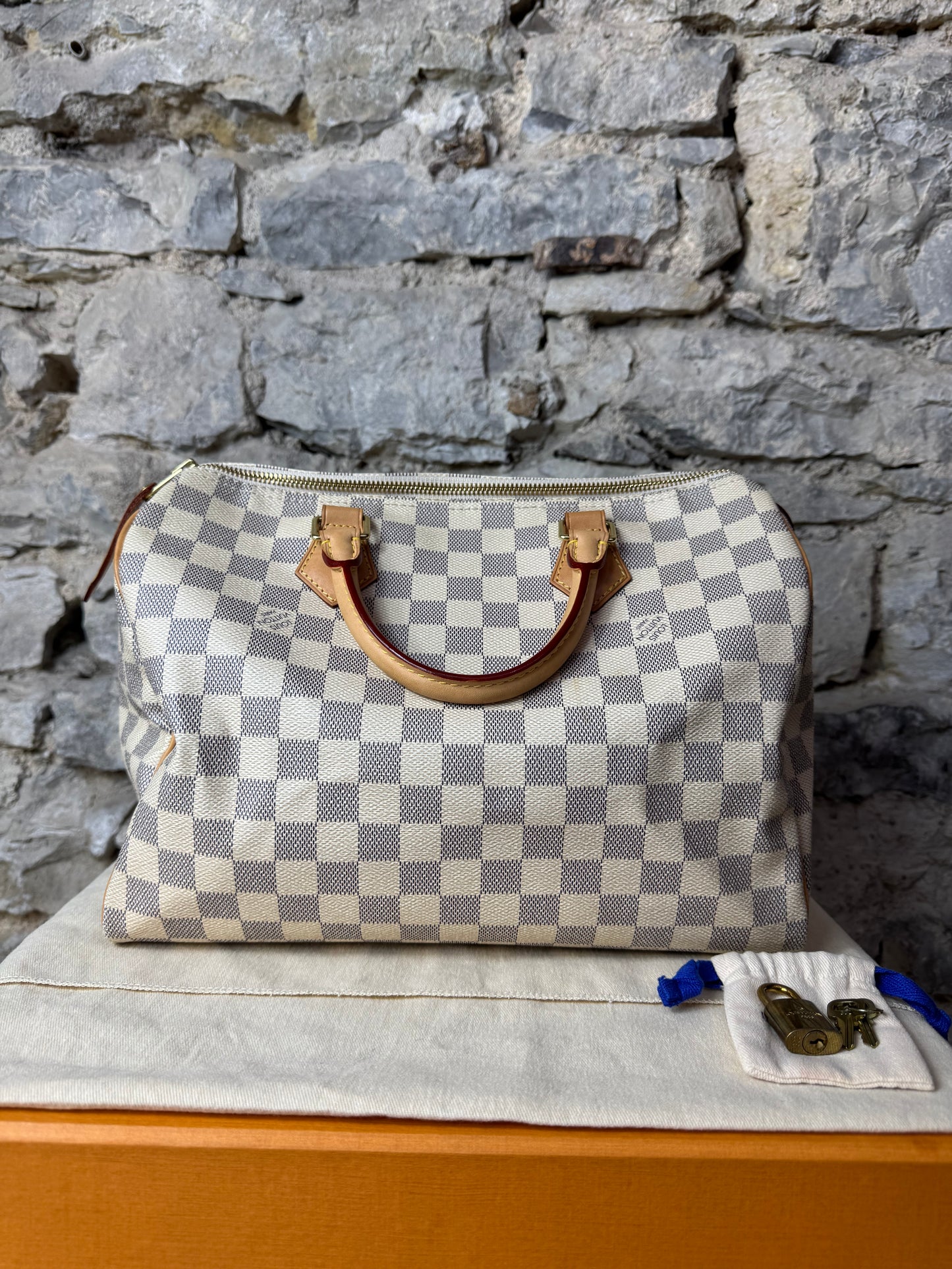 Louis Vuitton Speedy 30 - Azur Damier