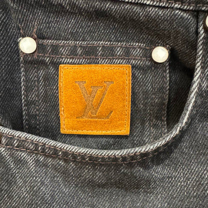Louis Vuitton Staples Edition Washed Black Denim jeans