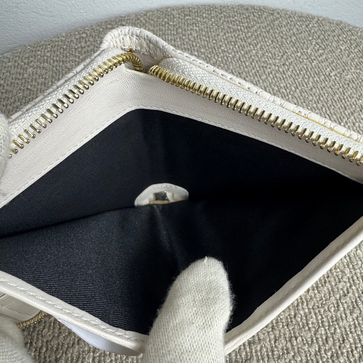 Versace Medusa Nappa Geldbeutel – Weiß