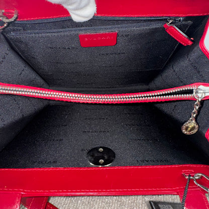 BVLGARI Limited Edition Handtasche – Rotes Leder – Nr. 228/888