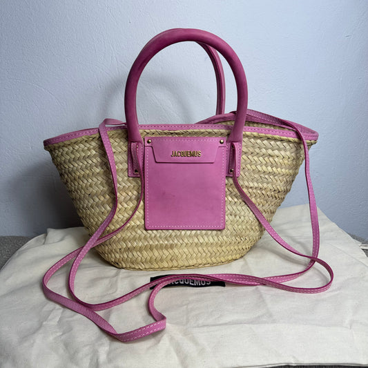 Jacquemus „Die Soli“ Korbtasche Pink
