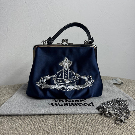 Vivienne Westwood Granny Frame Purse Blau