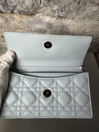 My Dior Minitasche Cannage Lammleder Hemdblau