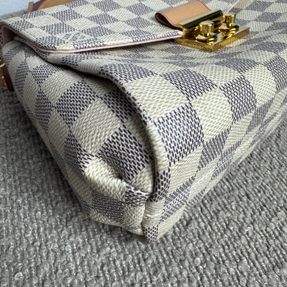 Louis Vuitton Damier Azur Croisette Satchel-Tasche