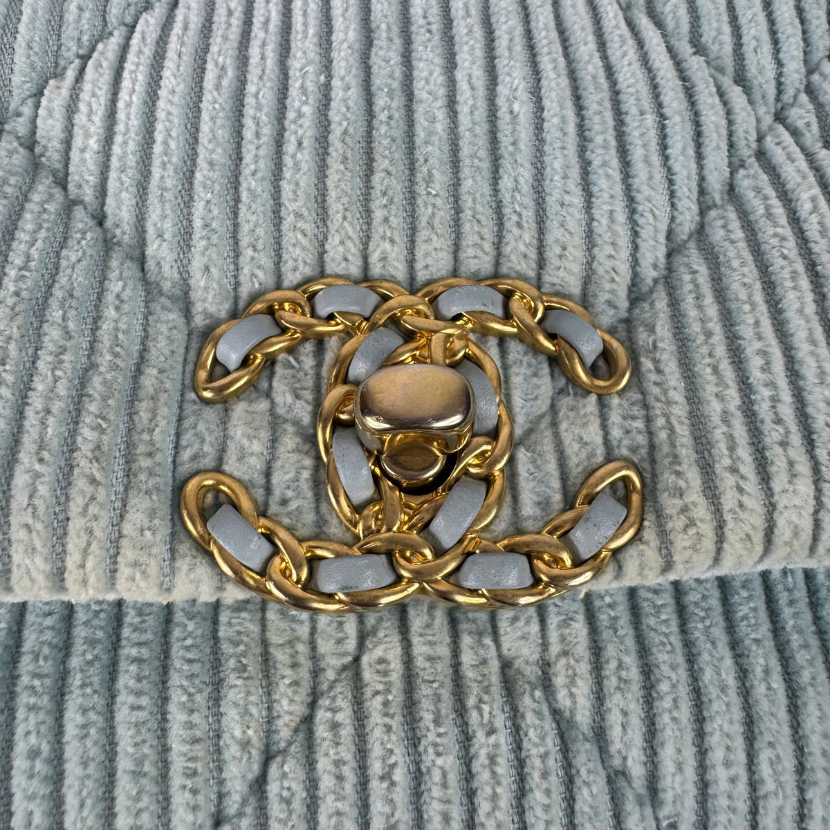 Chanel 19 Corduroy Flap Bag – Light Blue