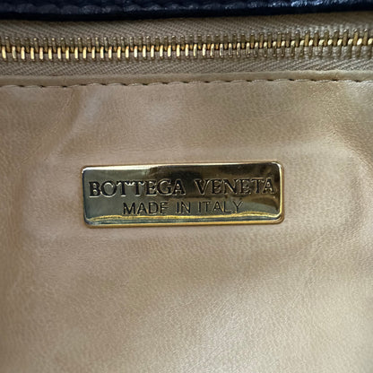 Bottega Veneta Vintage Intrecciato Schultertasche – Dunkelblau