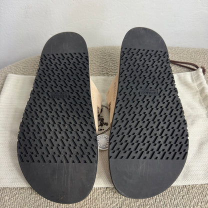 Hermès Chypre Sandalen Beige Nude Gr. 40