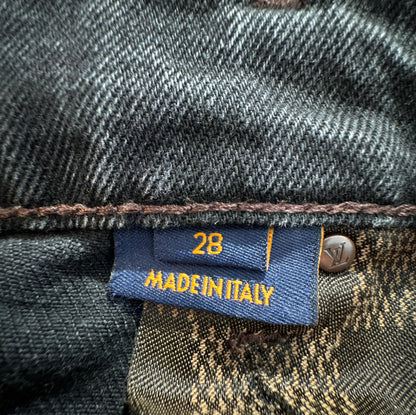 Louis Vuitton Staples Edition Washed Black Denim jeans
